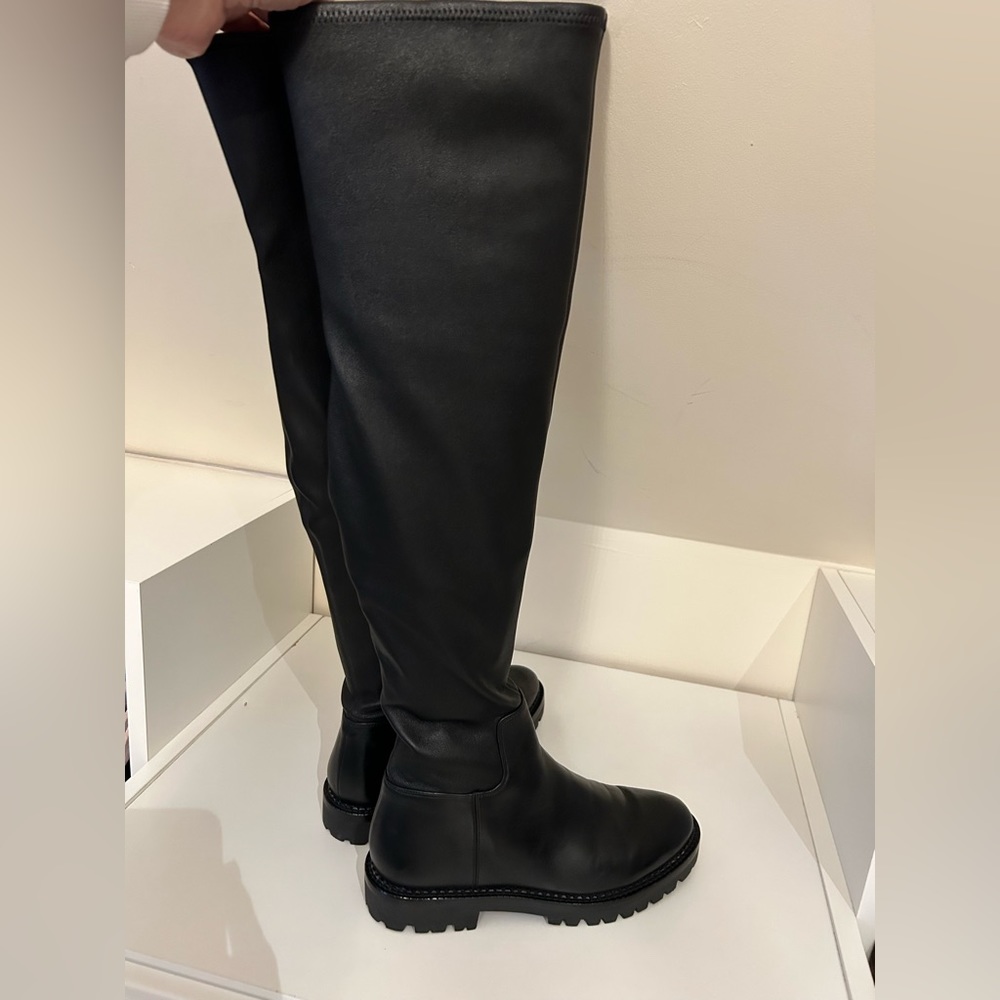 Vince, over the knee stretch leather boots, size 10